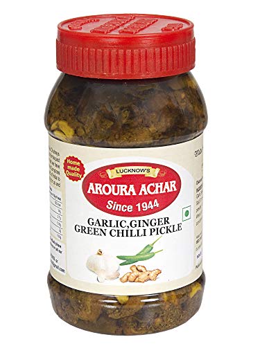 LUCKNOW'S AROURA ACHAR SINaCE 1944 Raw Turmeric Pickle 400g for Home Use Home Made With Love No Artificial Colors - View 4 of 7