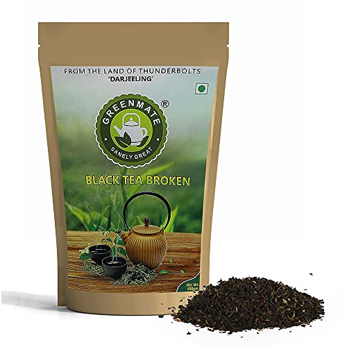 GreenMate Darjeeling Black Tea Broken Leaves 100gm | 100% Natural Black Tea Leaves | Unflavored Black Tea | Preservative-Free Tea Leaves | Packed in a convenient Zip Pouch (FROM INDIA)SAB - View 3 of 7