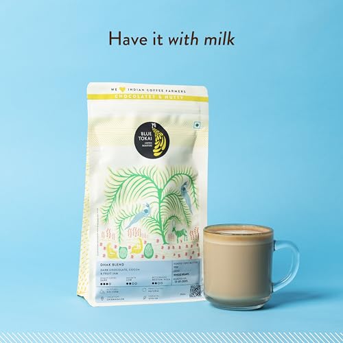 Blue Tokai Coffee Roasters Dhak Blend - Dark Roast (Aeropress Grind) 250g | Made With 100% Specialty Grade Arabica Freshly Roasted Ground Coffee, Bag (FROM INDIA)SAB - View 6 of 6