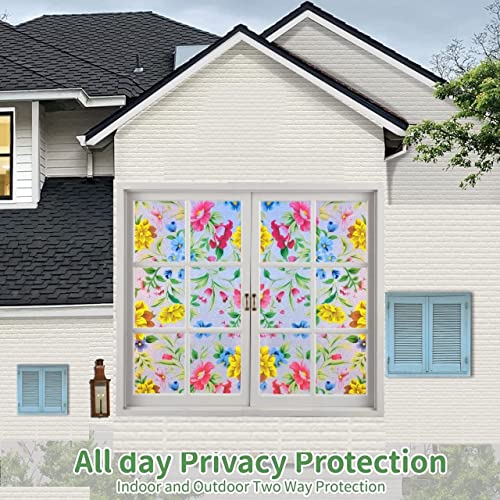 MOCOCO Pink Delight Privacy Window Film Frosting Film Window Sticker Frosted Vinyl Sheets for Front Door Bathroom sidelight Small Windows (12x100 Inch) - View 5 of 6