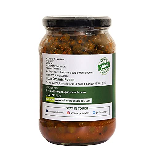 URBAN ORGANIX FOODS Home Made Ker Dela Teet ka Rajasthani marwadi Pickle Achar 400gm "Healthy Diet for Healthy Life" - View 2 of 6