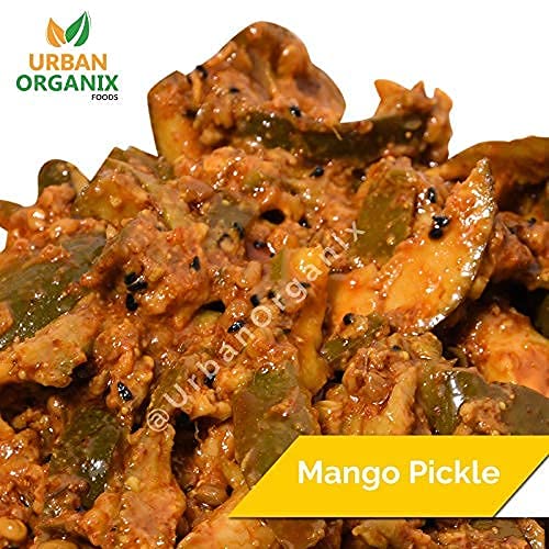 URBAN ORGANIX FOODS Homemade Punjabi Mango Pickle Handcrafted with Zero Preservatives No Artificial Colors and Flavors Gluten-Free Achaar 400 Grams - View 4 of 4