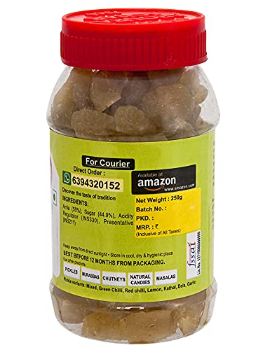 LUCKNOW'S AROURA ACHAR SINCE 1944 Dried Dry Gooseberry 100% Natural, No Added Preservatives Amla Candy (250 Grams) - View 5 of 6