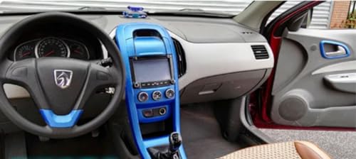 WISDOM 3D Carbon Fiber Vinyl Wrap Adhesive Sheet Roll Vinyl Sticker Tape for Cars Auto and Motorcycle DIY, Decoration Crafts (24"x62", Blue 3D Carbon) - View 5 of 7