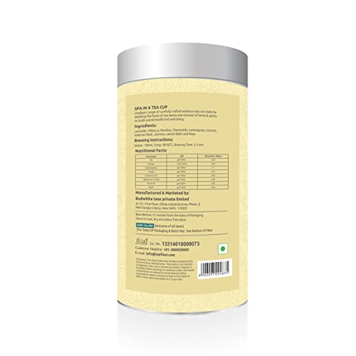 Chaispa RELAX CLASSIC Tea | Superfine Green Tea with LAVENDER, VALERIAN ROOT, ROOIBOS and Other Herbs| Traditional Medicinal Tea| Only Natural Herbal Ingredients| No Harmful Side Effects| (FROM INDIA)SAB - View 2 of 5