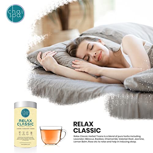 Chaispa RELAX CLASSIC Tea | Superfine Green Tea with LAVENDER, VALERIAN ROOT, ROOIBOS and Other Herbs| Traditional Medicinal Tea| Only Natural Herbal Ingredients| No Harmful Side Effects| (FROM INDIA)SAB - View 5 of 5