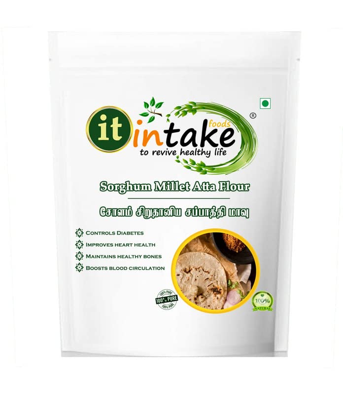 Intake Sorghum Millet Atta Flour - Diabetic Friendly &amp; Weight Loss - 250gm - Pack of 2 (FROM INDIA)SAB - View 6 of 6