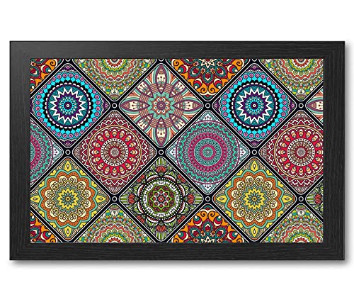 Decor Production Portable Wooden Frame Printed Laptray, Lapboard, Laptop Table Desk with Cushion Bottom for Writing, Eating, Studying(laptray-pt2-05) - View 2 of 4