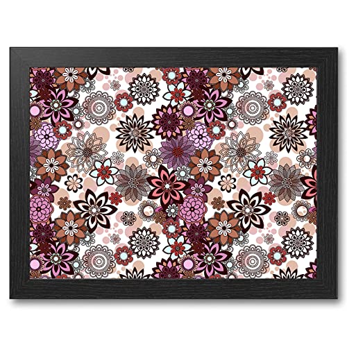 Decor Production Portable Wooden Frame Printed Laptray, Lapboard, Laptop Table Desk with Cushion Bottom for Writing, Eating, Studying(laptray-pt1-09) - View 2 of 4