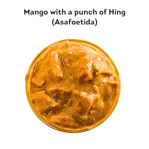 Aweri Hing Mango Pickle (400g): Bold Flavours | 100% Natural Spicy Tangy Homemade Taste | Good for Digestion | Made with Cold Pressed Mustard Oil | Hygienic Preparation &amp; Packing | Hing Aam Ka Achar - View 6 of 6