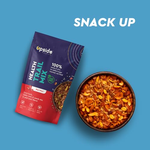 Upside Health Peri Peri Trail Mix (Pack of 1, 100g) | 100% Seeds &amp; Nuts | Diabetes Friendly - Vegan - Gluten Free - All Natural (FROM INDIA)SAB - View 7 of 7