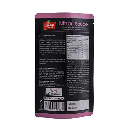 Chokhi Dhani Nihari Sauce | Ready to Cook Gravy | (Pack of 1), 390 gram - View 3 of 6