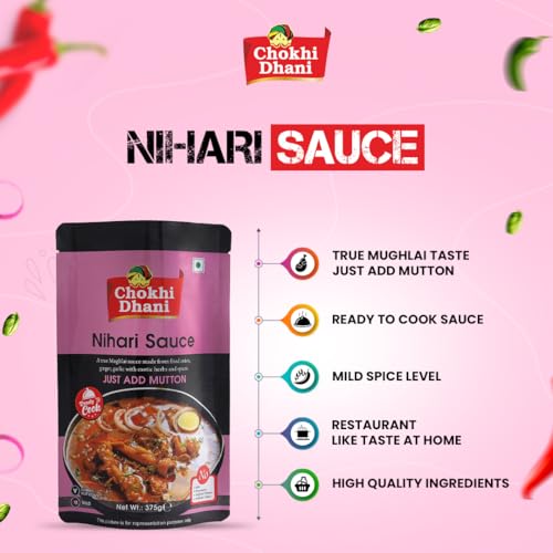 Chokhi Dhani Nihari Sauce | Ready to Cook Gravy | (Pack of 1), 390 gram - View 6 of 6