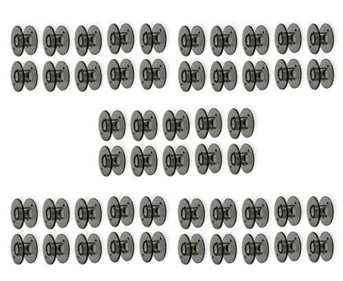 Zenith Black Trasparent 50 Imported Plastic Bobbins for All Domestic Automatic and Manual Sewing Machines.Suitable for Models Like Singer, Usha Janome, Brother, Rajesh, Zenith (Black Trasparent 50) - Related product