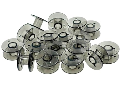 Zenith Imported Plastic Bobbins for All Domestic Automatic and Manual Sewing Machines.Suitable for Models Like Singer, Usha Janome, Brother, Rajesh, Zenith etc.Multicolor (Black Trasparent 10)FROM INDIA(NUZ) - View 2 of 7