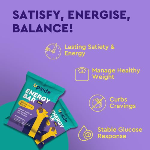 Upside Health Millet Energy Bar Bites (Pack Of 5, 125 Gram) - Almond, Dates, Cranberries &amp; Foxtail - No Added Sugar - Gluten Free - Plant Based Bar For Vegan (FROM INDIA)SAB - View 6 of 7