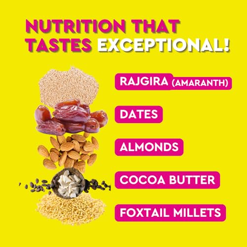 Upside Health Millet Energy Bar Bites (Pack of 5, 125g) - Almonds, Rajgira, Dates &amp; Foxtail - No Added Sugar - Gluten Free - Plant Based Bar for Vegan  (FROM INDIA)SAB - View 4 of 7