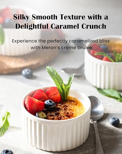 Meron Creme Brulee | Instant Dessert Mix | Cream Caramelized Classic Dessert | Natural Flavour & Colour | Vegan | 3 Easy Steps | 100g - View 5 of 6