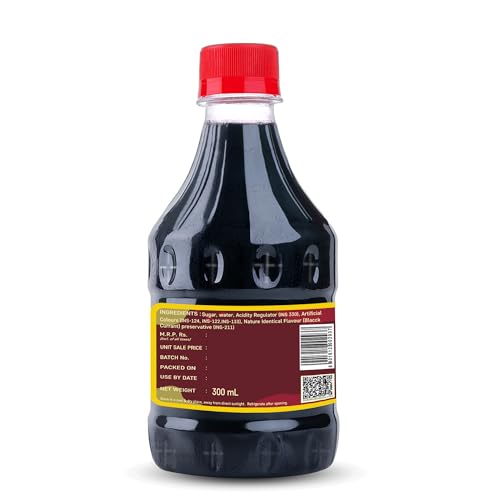 Dhampure Speciality Black Currant Salty, 300ml | Mocktail Cocktail Vodka, Rum, Gin Mixer Syrup | Makes 10-12 Drinks Each Bottle | Pour Add Stir &amp; Sip Syrup For Cocktails | Non Alcoholic Beverage(FROM INDIA)JEZ - View 3 of 7