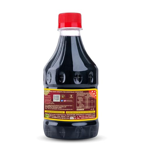 Dhampure Speciality Black Currant Salty, 300ml | Mocktail Cocktail Vodka, Rum, Gin Mixer Syrup | Makes 10-12 Drinks Each Bottle | Pour Add Stir &amp; Sip Syrup For Cocktails | Non Alcoholic Beverage(FROM INDIA)JEZ - View 4 of 7