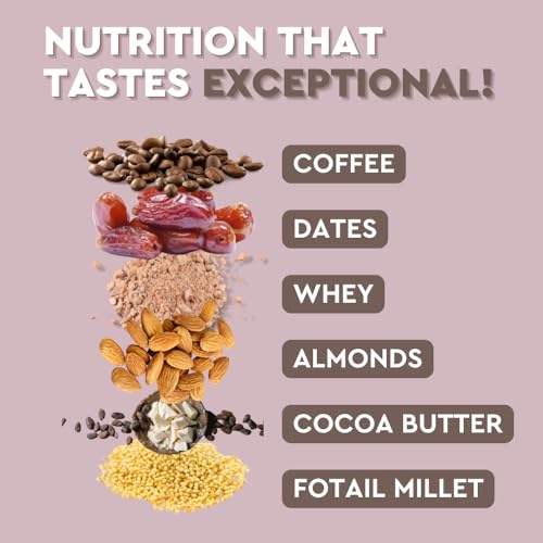 Upside Health Protein Bar Bites (Pack Of 20, 500 Gram) - Coffee Flavor - Almond, Dates, Whey &amp; Foxtail Millets - No Added Sugar - Gluten Free (FROM INDIA)SAB - View 3 of 7
