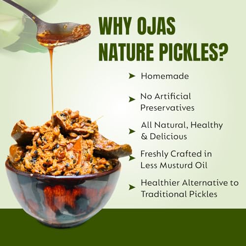 Ojas Nature Homemade Dry Mango Pickle 400g Aam Ka sukha Achar-Less Oil &amp; Preservative Free | Fresh Mango Pickles &amp; chutneys (400 G) - View 2 of 6