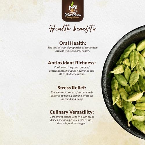 MindBrew Premium Pure Natural Elaichi Tea | Elaichi Aromatic | Natural Rich &amp; Aromatic Chai | Pure Ingredients | No Artificial Flavour (1kg) (FROM INDIA)SAB - View 5 of 7