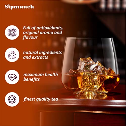 Sipmunch Bourbon Whiskey Tea and Infused with Whiskey Flavour taste-16 tea bags (FROM INDIA)SAB - View 3 of 5