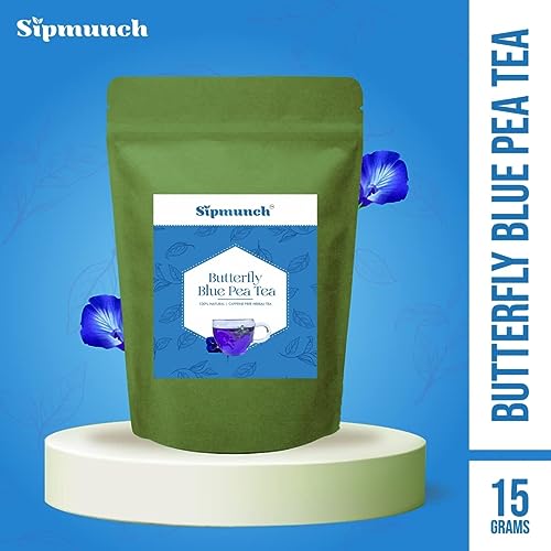 Sipmunch Premium Butterfly Blue Pea Tea-15gm &amp; Sipmunch Premium Hibiscus Lemongrass Tea-15gm (Pack Of 2) (FROM INDIA)SAB - View 3 of 5