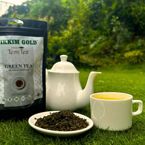 SIKKIM ORGANIC TEMI TEA| GREEN TEA |100g | PACK OF 1|AUTHENTIC SECOND FLUSH |ESTATE CERTIFIED |USDA |IMO |ONECERT | VERY GOOD AROMA AND TASTE (FROM INDIA)SAB - View 2 of 7