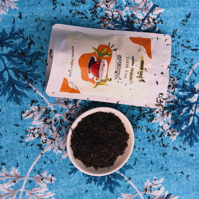 SIKKIM GOLD- BLACK TEA |40 BAGS| SIKKIM ORGANIC TEMI TEA | GREAT TASTE | AUTHENTIC TEMI TEA |ESTATE CERTIFIED |USDA |IMO |ONECERT | AUTHENTIC DIP PACKET (FROM INDIA)SAB - View 2 of 6
