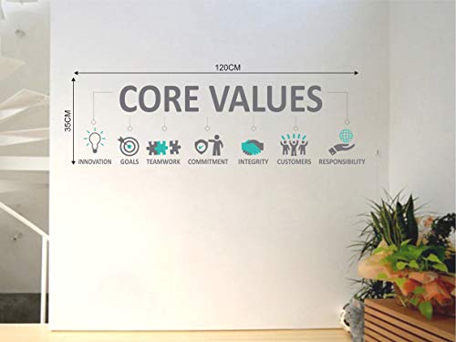 Decal O Decal Core Values Office Quotes Self Adhesive Wall Sticker (Pack of 3)(FROM INDIA FAAZ) - View 4 of 4