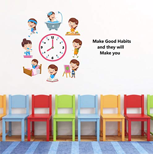 Decal O Decal Make Good Habbit and They Will Make You for Nursery School Kids Self Adhesive Wall Stickers (Pack of 3)(FROM INDIA FAAZ) - View 2 of 4