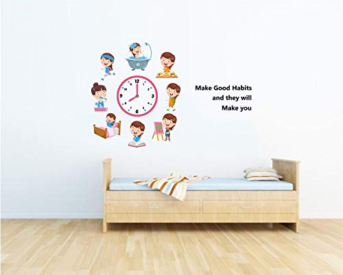 Decal O Decal Make Good Habbit and They Will Make You for Nursery School Kids Self Adhesive Wall Stickers (Pack of 2)(FROM INDIA FAAZ) - View 3 of 4