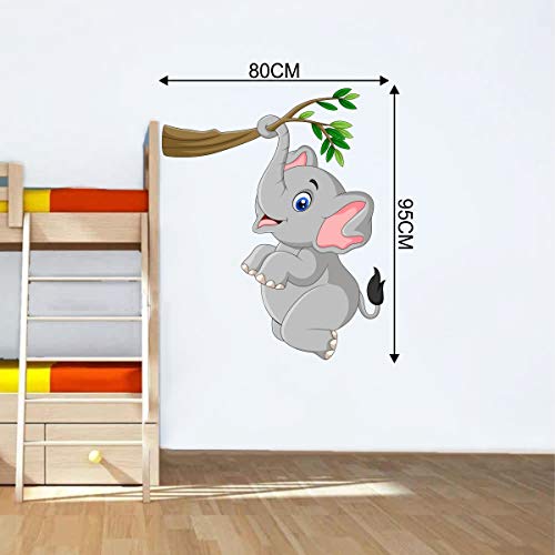Decal O Decal 'Hanging Elephant on Tree Branch' Wall Stickers(Pack of 2)(FROM INDIA FAAZ) - View 4 of 4