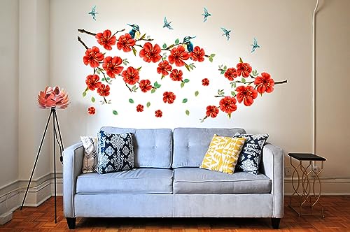 ESP Creation Combo Set of 2 Branch of Sakura Blossom | Flying Birds with Case Wall Decals for Hall, Bedroom &amp; Kitchen(FROM INDIA FAAZ) - View 2 of 4
