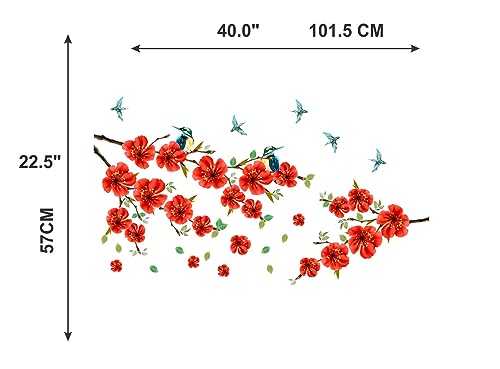 ESP Creation Combo Set of 2 Branch of Sakura Blossom | Flying Birds with Case Wall Decals for Hall, Bedroom &amp; Kitchen(FROM INDIA FAAZ) - View 4 of 4