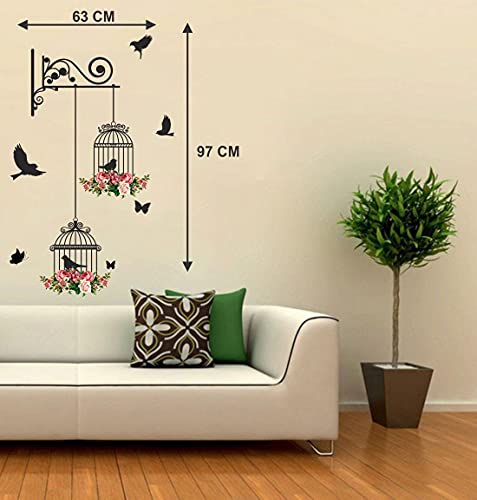ESP Creation Combo Set of 2 Floral Branch Antique Flowers | Branches and Cages Wall Decals for Hall, Bedroom &amp; Kitchen(FROM INDIA FAAZ) - View 3 of 4