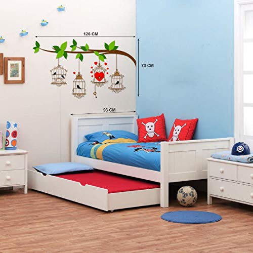 ESP Creation Combo Set of 2 Golden Deer with Birds | Birdcase with Key Wall Decals for Hall, Bedroom &amp; Kitchen(FROM INDIA FAAZ) - View 3 of 4