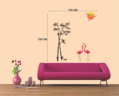ESP Creation Combo Set of 2 Golden Deer with Birds | Sunset Swan Love Wall Decals for Hall, Bedroom &amp; Kitchen(FROM INDIA FAAZ) - View 3 of 4