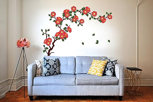 ESP Creation Combo Set of 2 Floral Branch Antique Flowers | Branches with Flowers and Birds Cages Wall Decals for Hall, Bedroom &amp; Kitchen(FROM INDIA FAAZ) - View 2 of 4