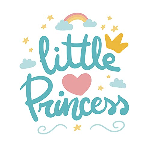 Little Princess Sign with Crown Heart Wall Art Sticker for Girls Room Playroom Baby Nursery Wall Decoration Bedroom Door Study Boho Nursery Wall Decoration Playroom Decor - View 5 of 7