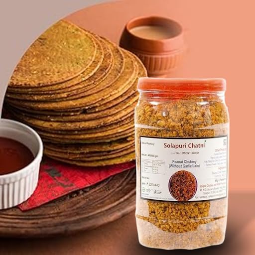 Solapuri Chatni Peanut Chutney Without Garlic (Jain) 350 gm) (FROM INDIA)SAB - View 3 of 5