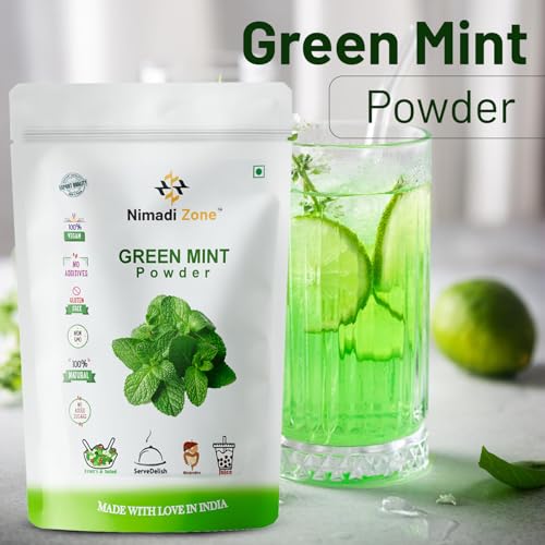 Nimadi Zone Green Mint Leaf Powder/Pudina Leaf Powder -500 GM by Nimadi ZoneFROM INDIA(NUZ) - View 2 of 7