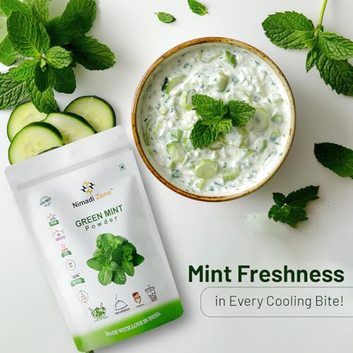 Nimadi Zone Green Mint Leaf Powder/Pudina Leaf Powder -500 GM by Nimadi ZoneFROM INDIA(NUZ) - View 3 of 7