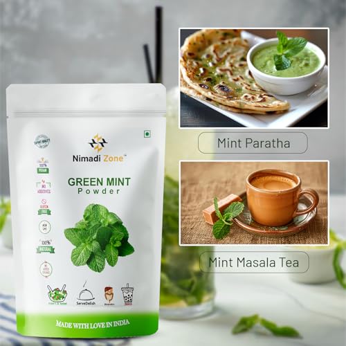 Nimadi Zone Green Mint Leaf Powder/Pudina Leaf Powder -500 GM by Nimadi ZoneFROM INDIA(NUZ) - View 4 of 7