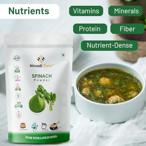 Nimadi Zone Green Spinach Leaf Powder (Palak Leaf Powder) -100 GM by Nimadi ZoneFROM INDIA(NUZ) - View 3 of 7