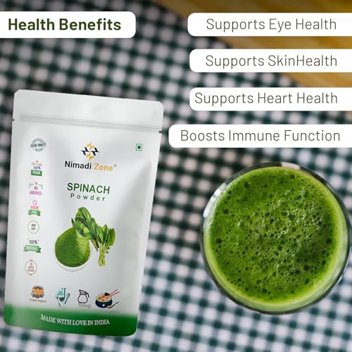 Nimadi Zone Green Spinach Leaf Powder (Palak Leaf Powder) -100 GM by Nimadi ZoneFROM INDIA(NUZ) - View 4 of 7