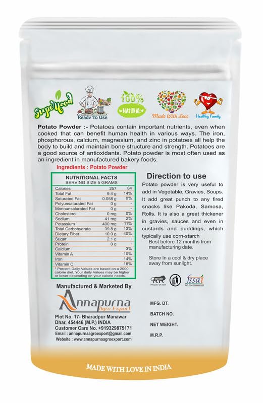 Nimadi Zone Potato Powder - 100 GM by Nimadi ZoneFROM INDIA(NUZ) - View 2 of 7