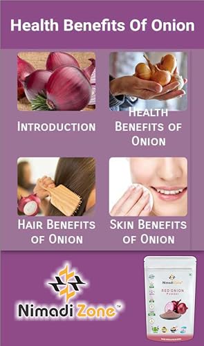 Nimadi Zone Pure Red Onion Powder 500 gm with Rich Taste and High in Vitamins Preservatives Free Onion Powder for Hair GrowthFROM INDIA(NUZ) - View 6 of 7